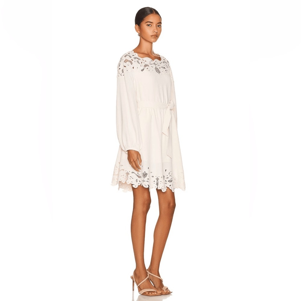 Jonathan Simkhai Ava Ivory lace Mini dress size 4